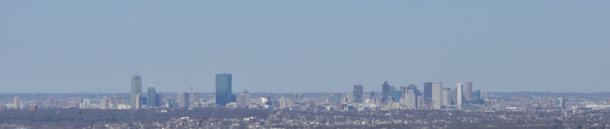 Boston skyline from Great Blue Hill