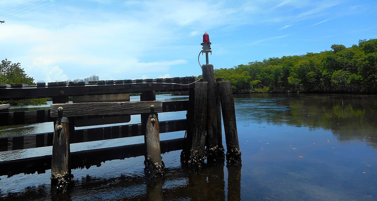 Oleta River State Park - Bridge piers protection barrier